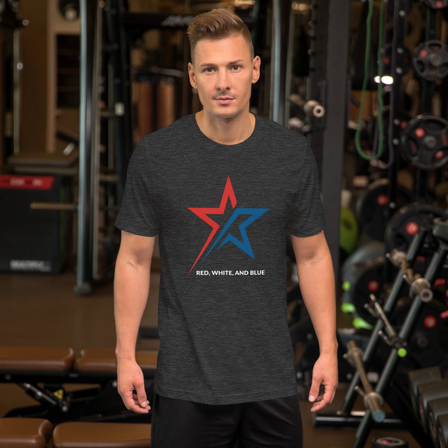 Shooting Star of Freedom, Red white & Blue- Unisex t-shirt