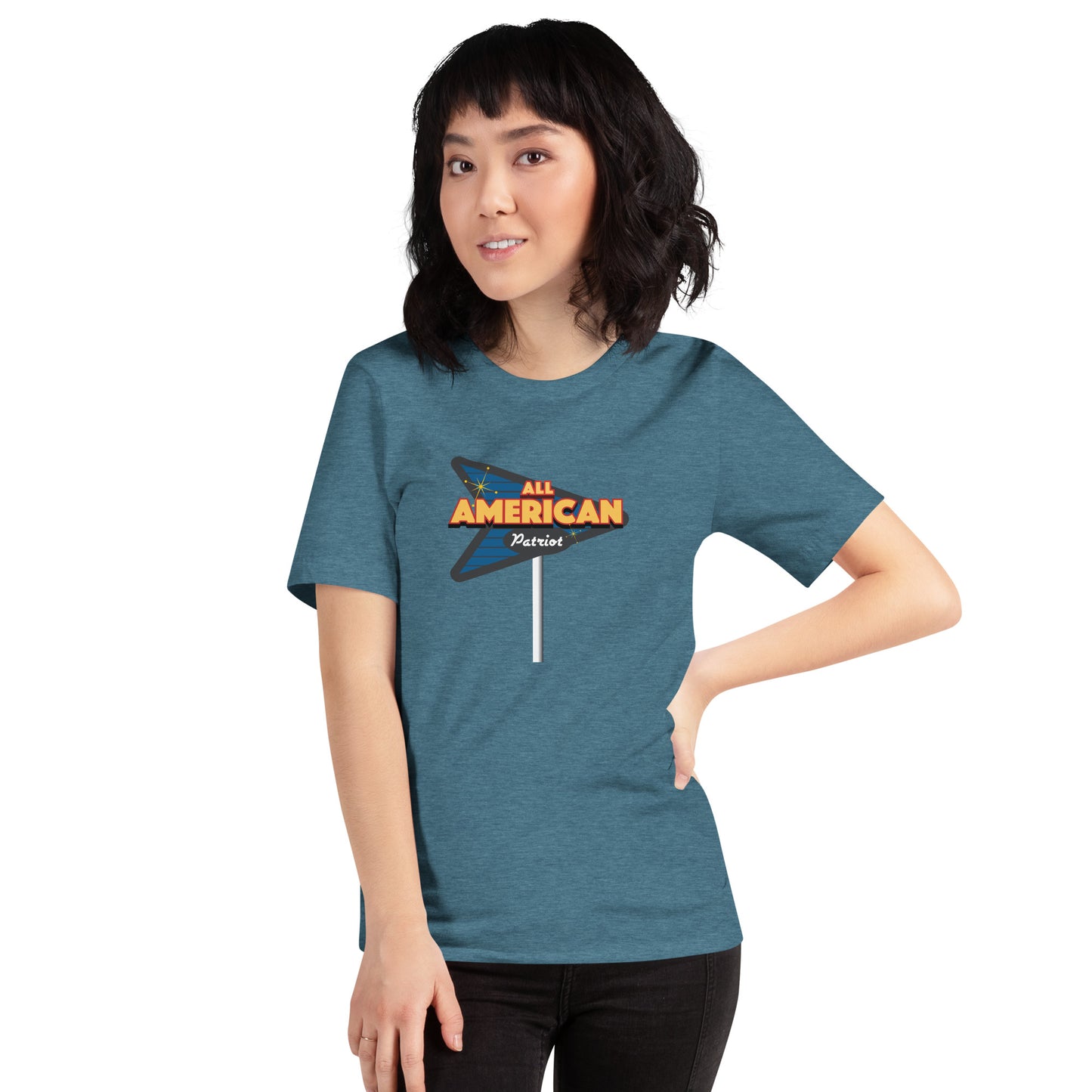 All American Retro Sign- Unisex t-shirt