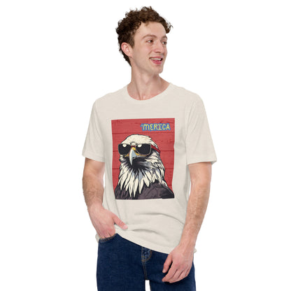 'Merica Bald Eagle- Red - Unisex t-shirt