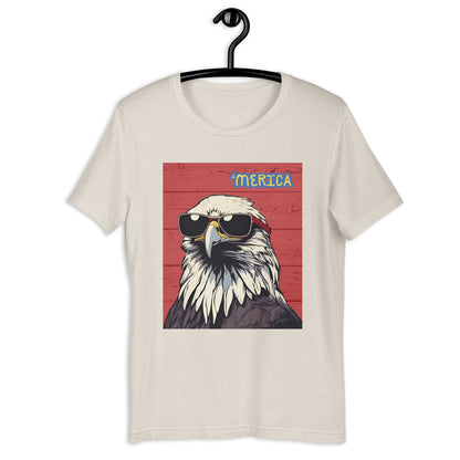 'Merica Bald Eagle- Red - Unisex t-shirt