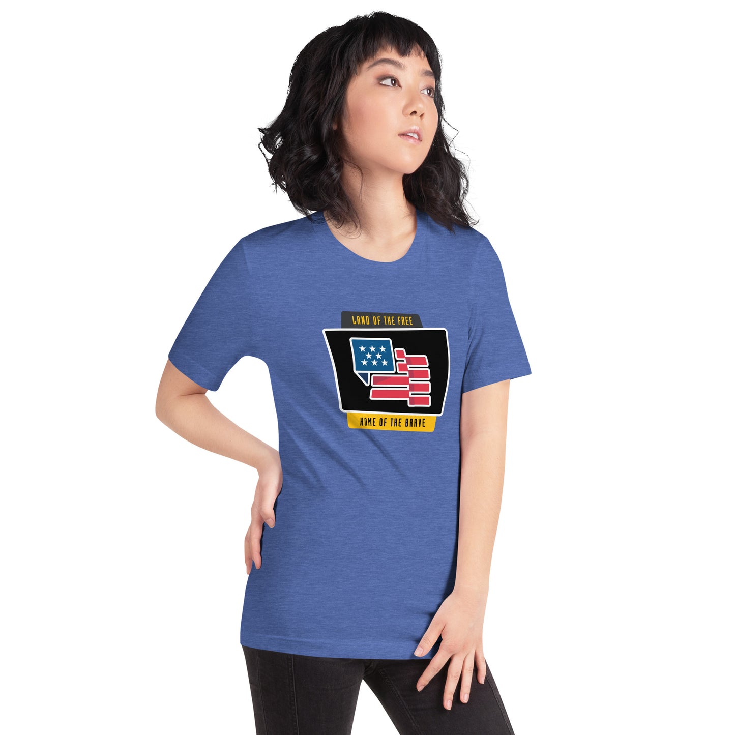 Land of the FREE, Home of the BRAVE- Unisex t-shirt