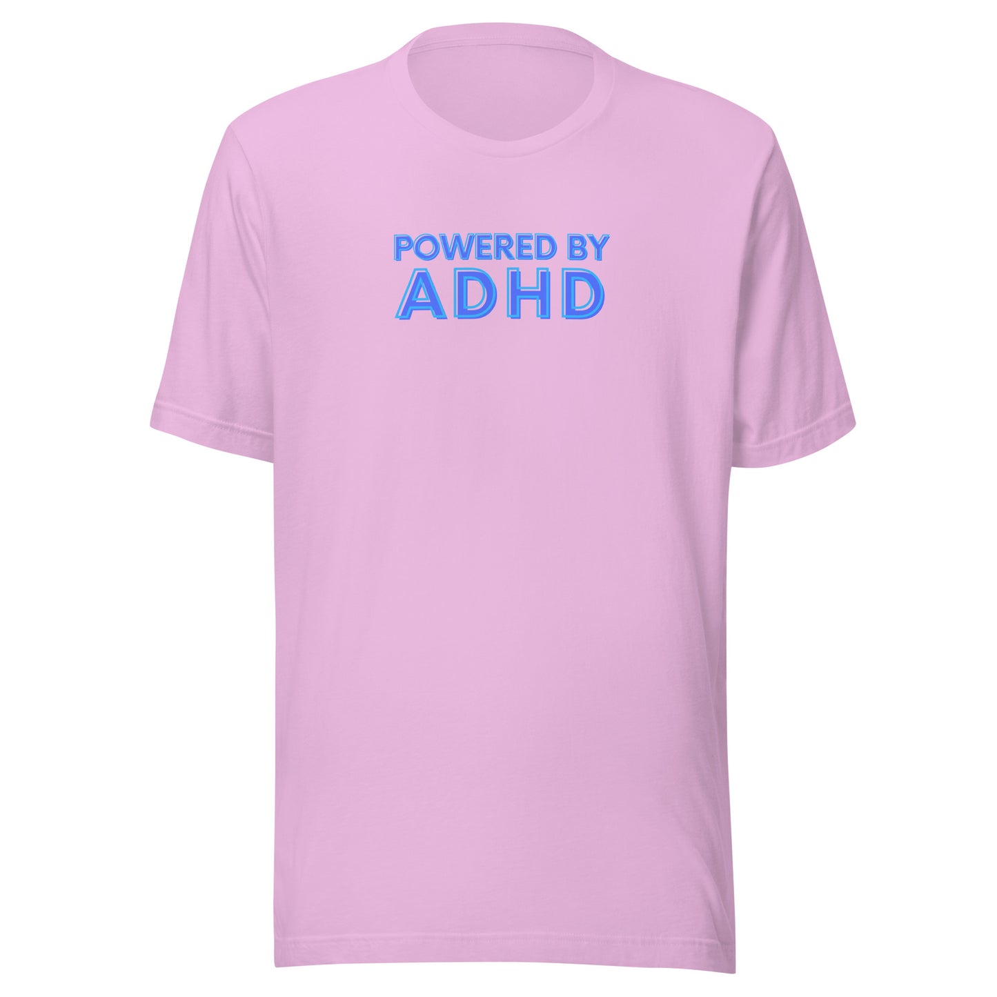 Powered By ADHD- Blue - Unisex t-shirt