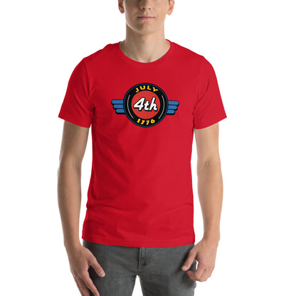 July 4th 1776 Retro Sign- Unisex t-shirt