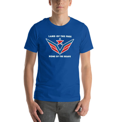 Land of the Free, Home of the Brave Wings- Unisex t-shirt