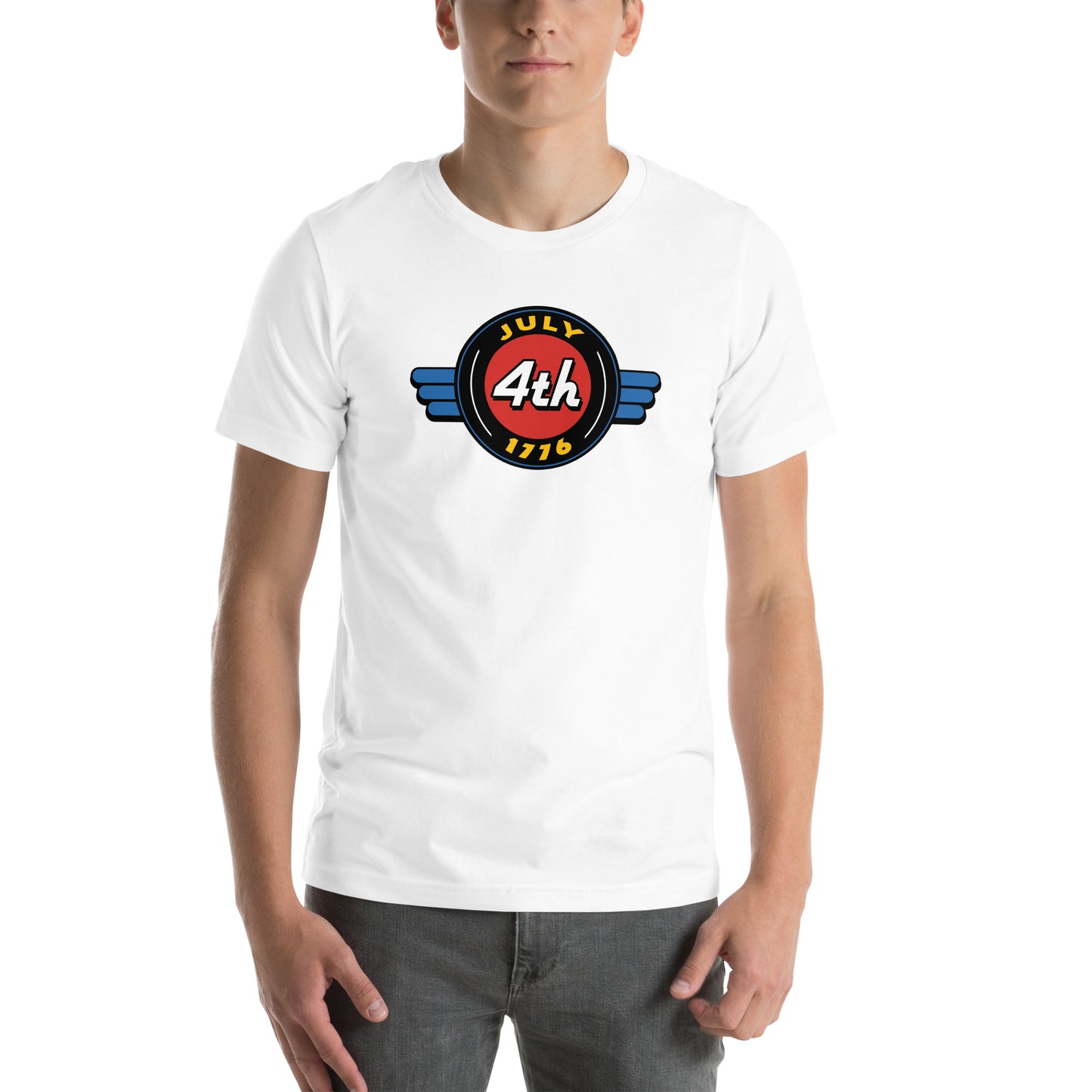 July 4th 1776 Retro Sign- Unisex t-shirt