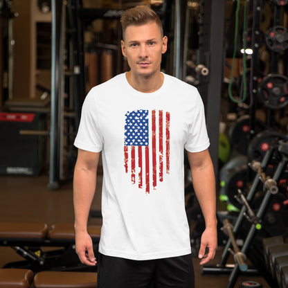 Old Glory Tattered US Flag- Unisex t-shirt