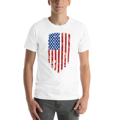 Old Glory Tattered US Flag- Unisex t-shirt