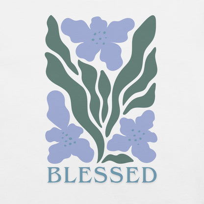 BLESSED- periwinkle- Unisex t-shirt