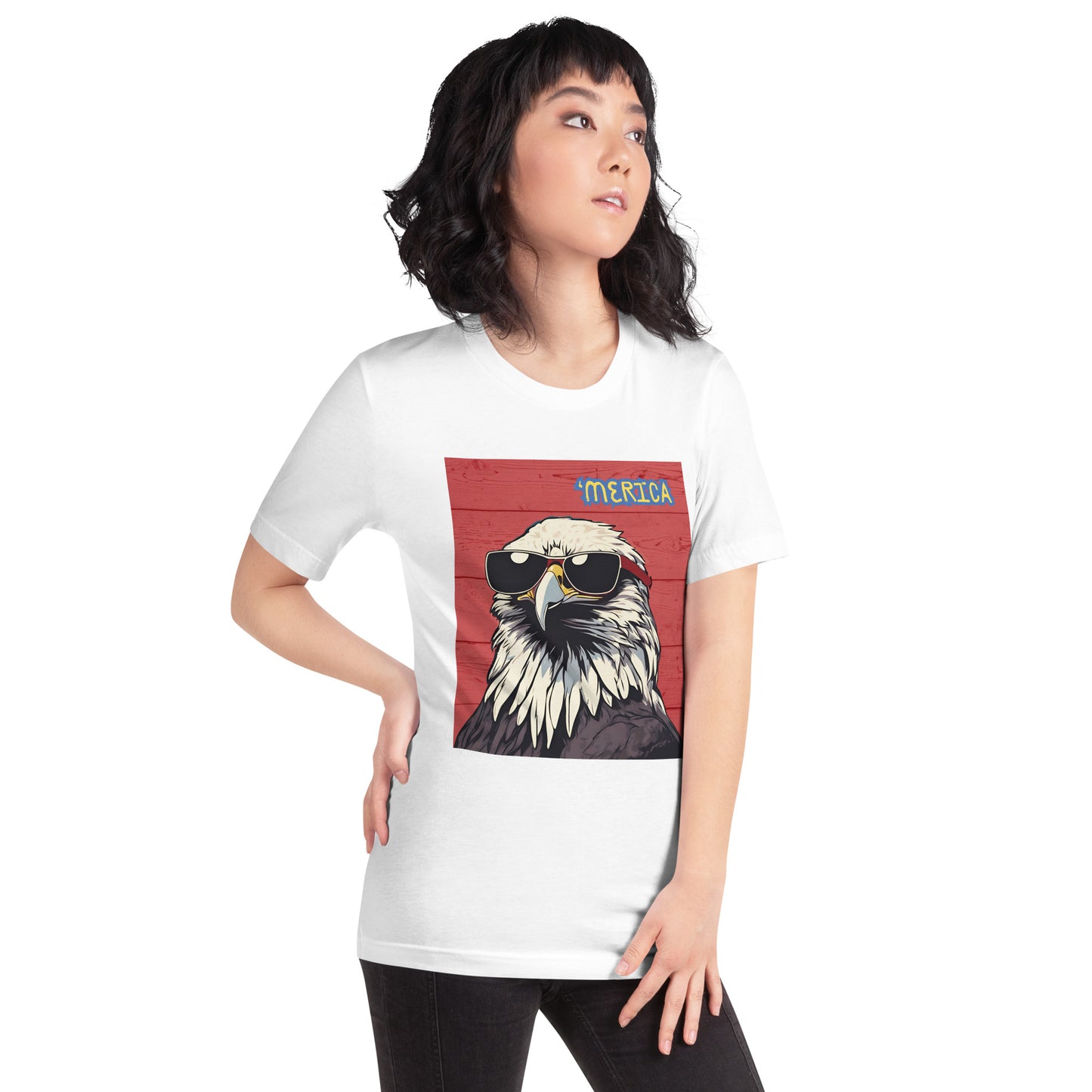 'Merica Bald Eagle- Red - Unisex t-shirt