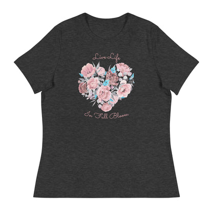 Full Bloom Heart - Women's Relaxed T-Shirt