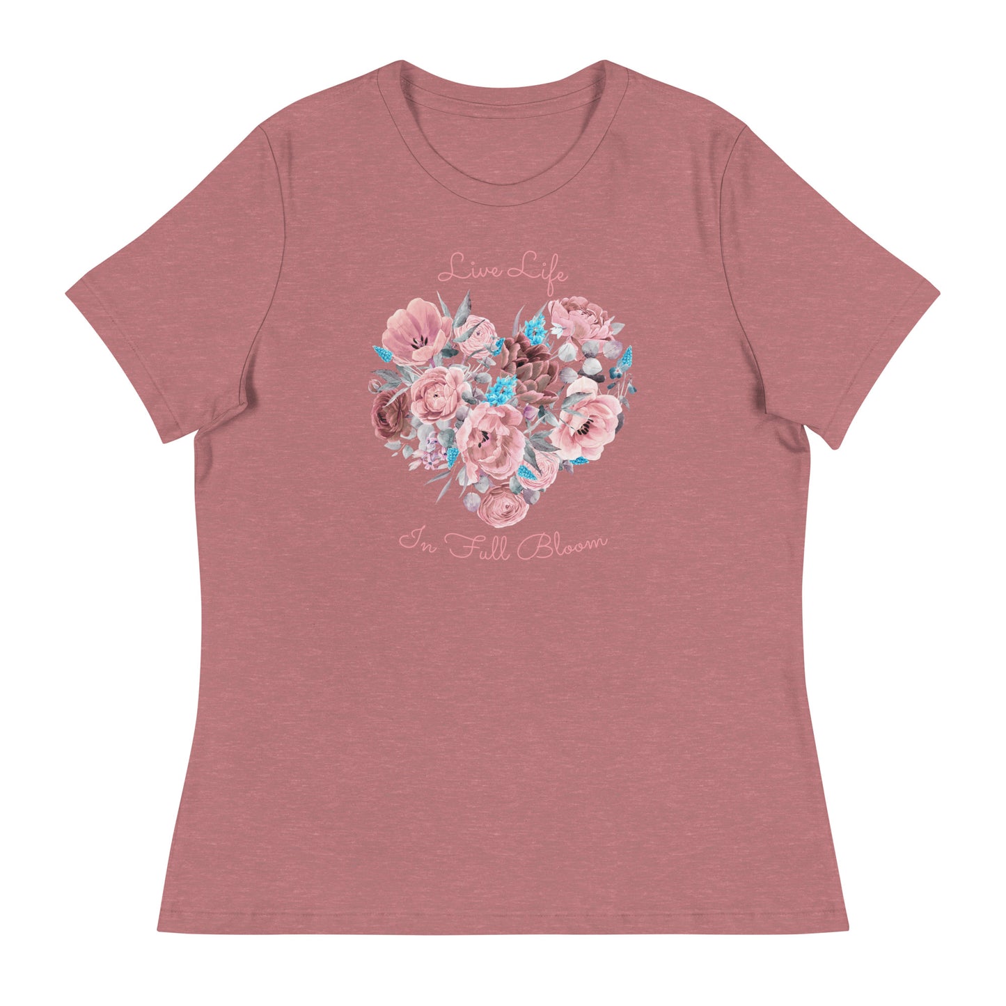 Full Bloom Heart - Women's Relaxed T-Shirt