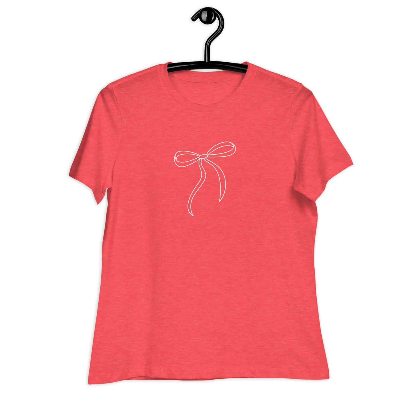 White Dainty Bow - Women's Relaxed T-Shirt