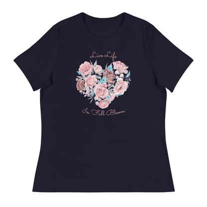 Full Bloom Heart - Women's Relaxed T-Shirt