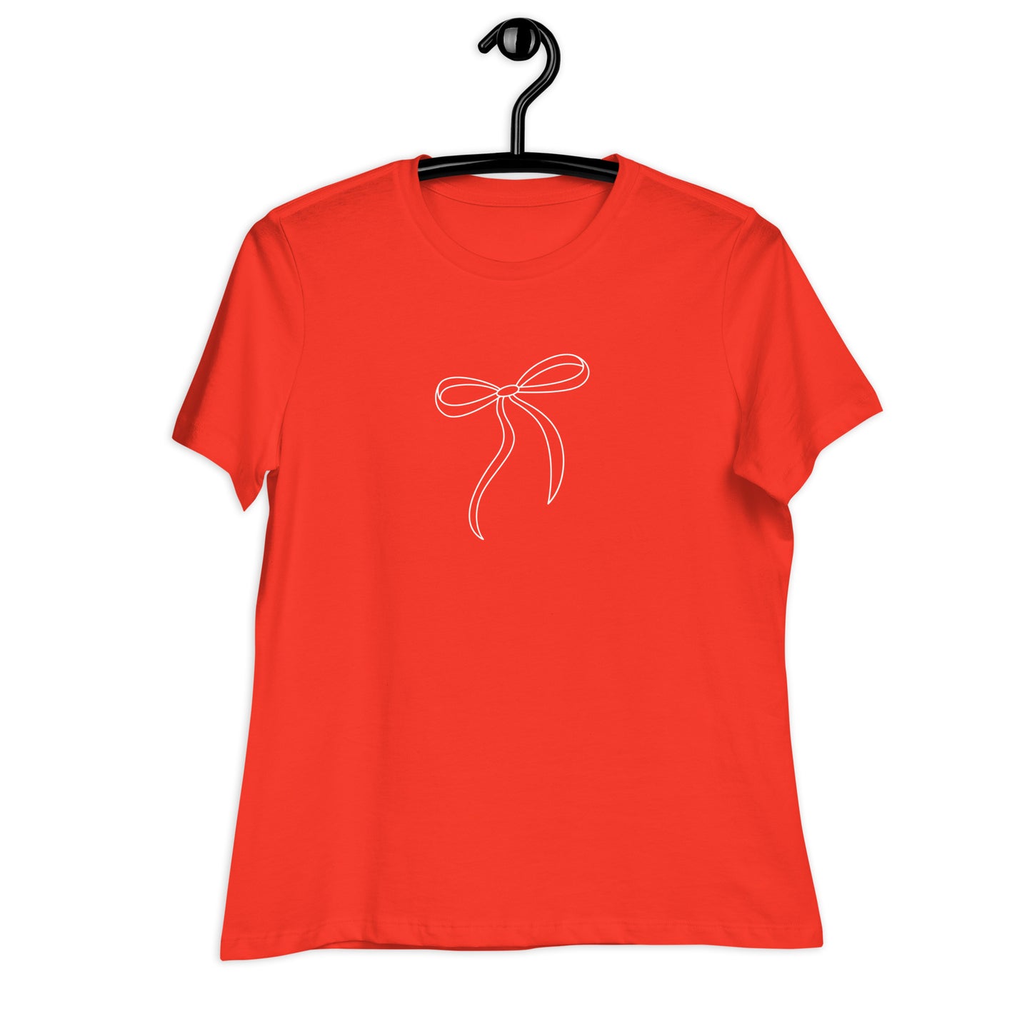 White Dainty Bow - Women's Relaxed T-Shirt