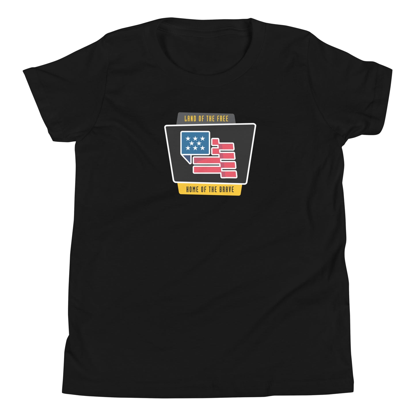 Land of the Free, Home of the Brave- Youth Short Sleeve T-Shirt