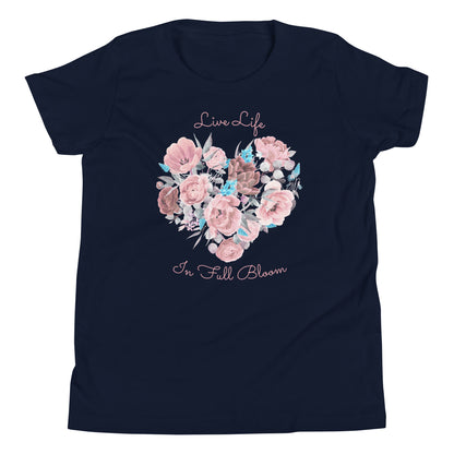 Full Bloom Heart - Youth Short Sleeve T-Shirt