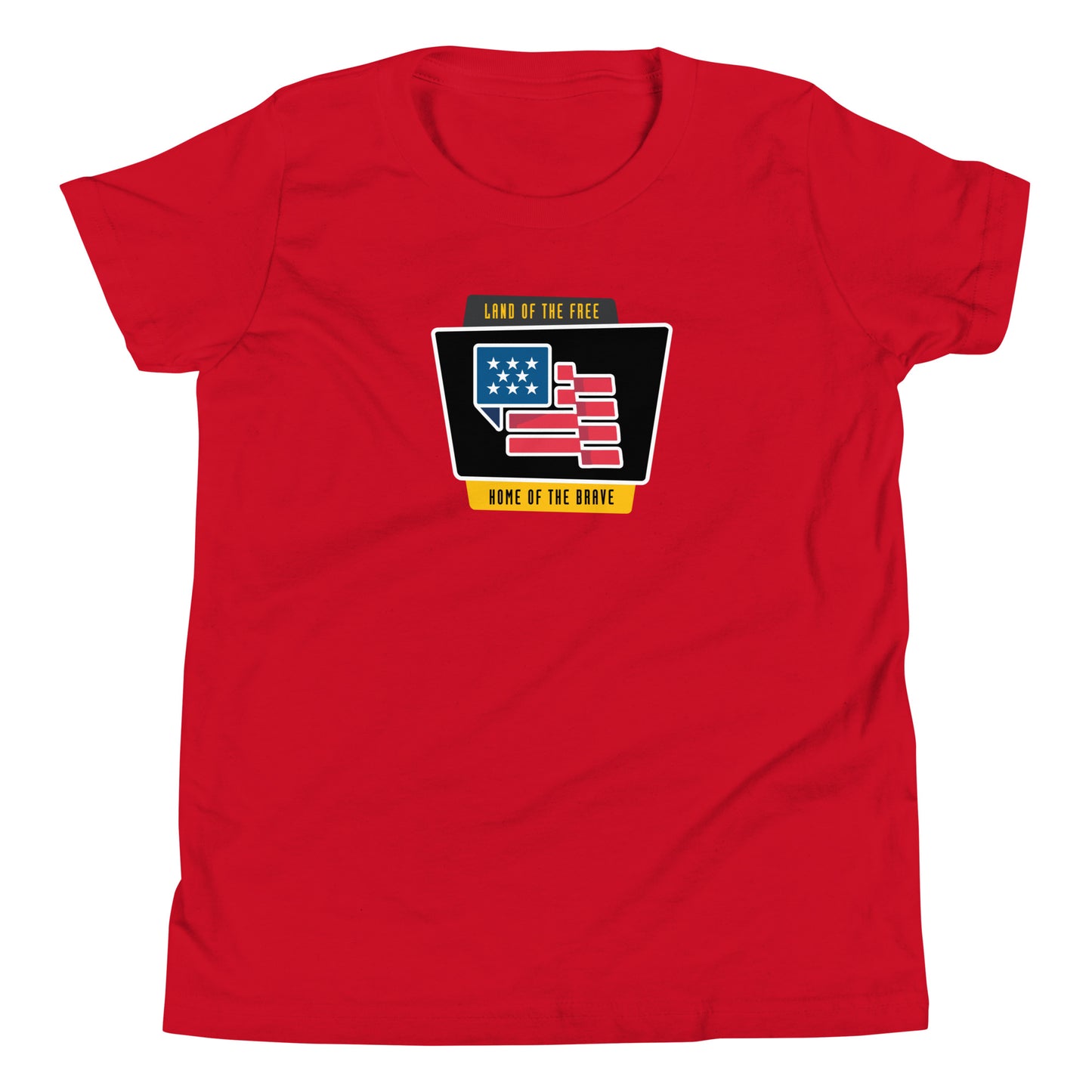 Land of the Free, Home of the Brave- Youth Short Sleeve T-Shirt