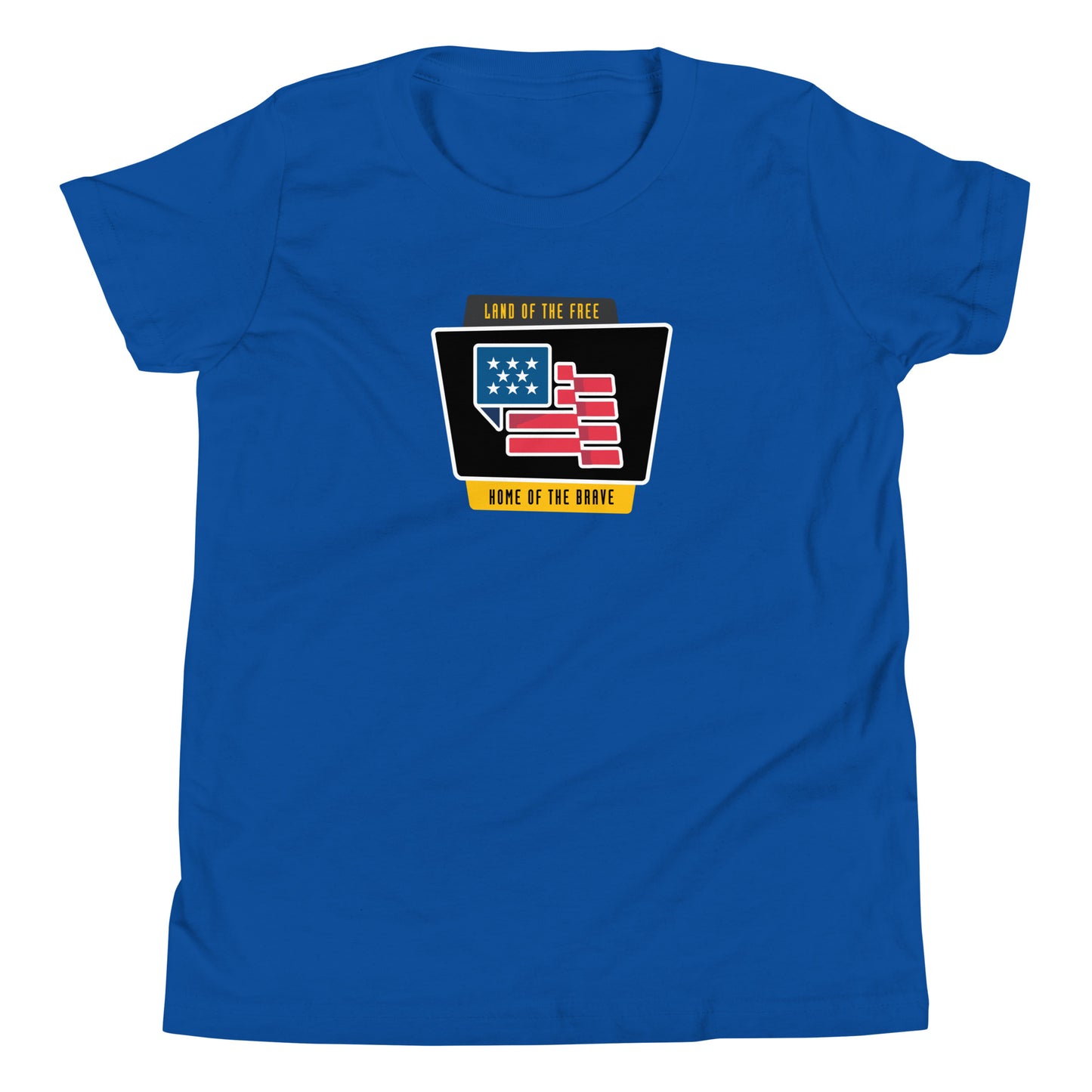 Land of the Free, Home of the Brave- Youth Short Sleeve T-Shirt