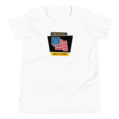 Land of the Free, Home of the Brave- Youth Short Sleeve T-Shirt