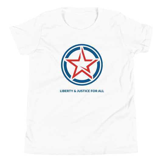 Liberty & Justice For All- Youth Short Sleeve T-Shirt