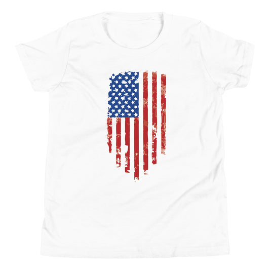 Tattered Flag- Youth Short Sleeve T-Shirt