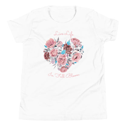 Full Bloom Heart - Youth Short Sleeve T-Shirt